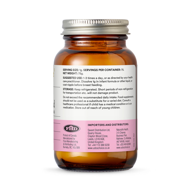 Udo's Choice probiotic powder Babies & Toddlers Blend 75g (British brand)