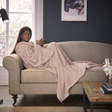 Silentnight Snugsie Wearable Blanket with Sleeves Pink GOODS Sainsburys   