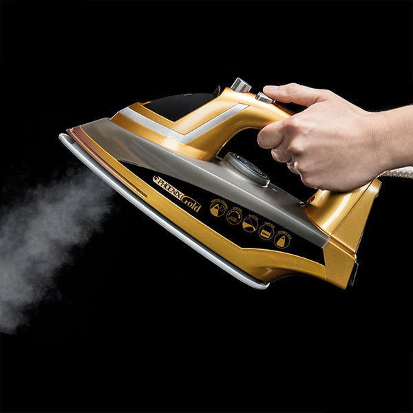 JML Phoenix Gold ceramic steam iron with generator, imported from the UK