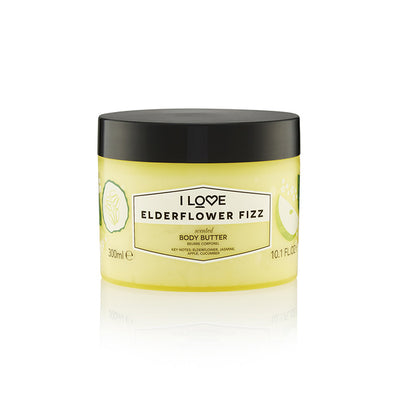 Superdrug I Love Elderflower Fizz Scented Body Butter 300ml- Buy online at McGrocer
