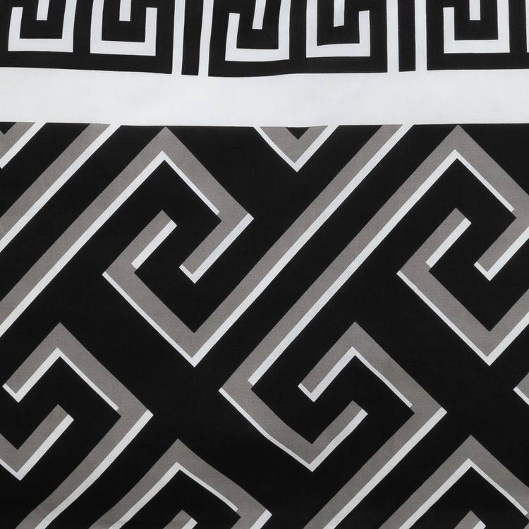 Argos Home Greek Geo bedding set single black grey (British brand)