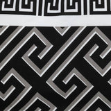 Argos Home Greek Geo bedding set single black grey (British brand)