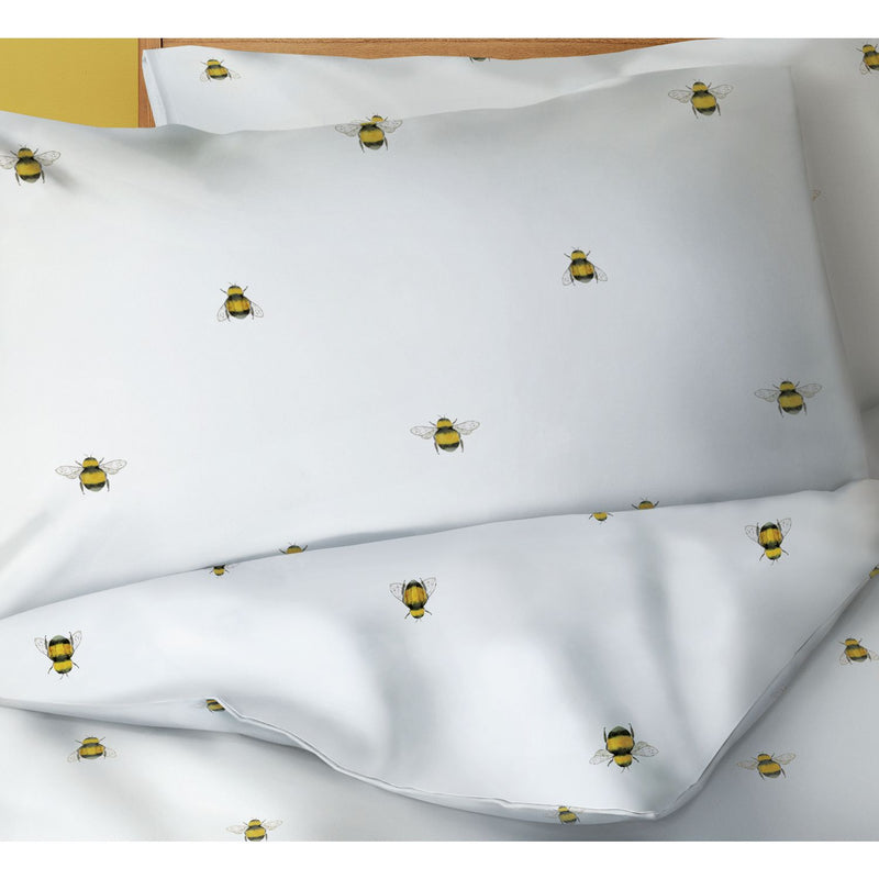 Argos Home Hideaway Bee Print White Bedding Set - Kingsize