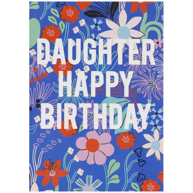 M&S Daughter Floral Birthday Card