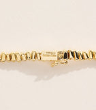 Suzanne Kalan yellow gold diamond tennis necklace 43cm, UK version