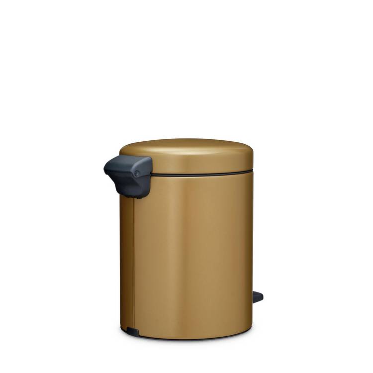 Brabantia NewIcon 5L pedal bin warm brass (British brand)