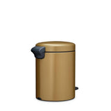 Brabantia NewIcon 5L pedal bin warm brass (British brand)