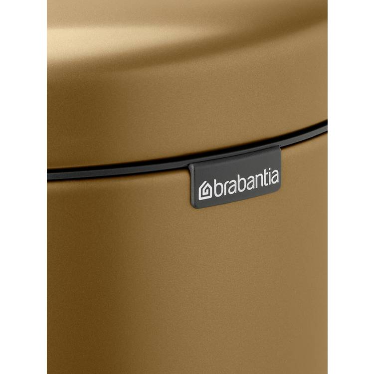 Brabantia NewIcon 5L pedal bin warm brass (British brand)
