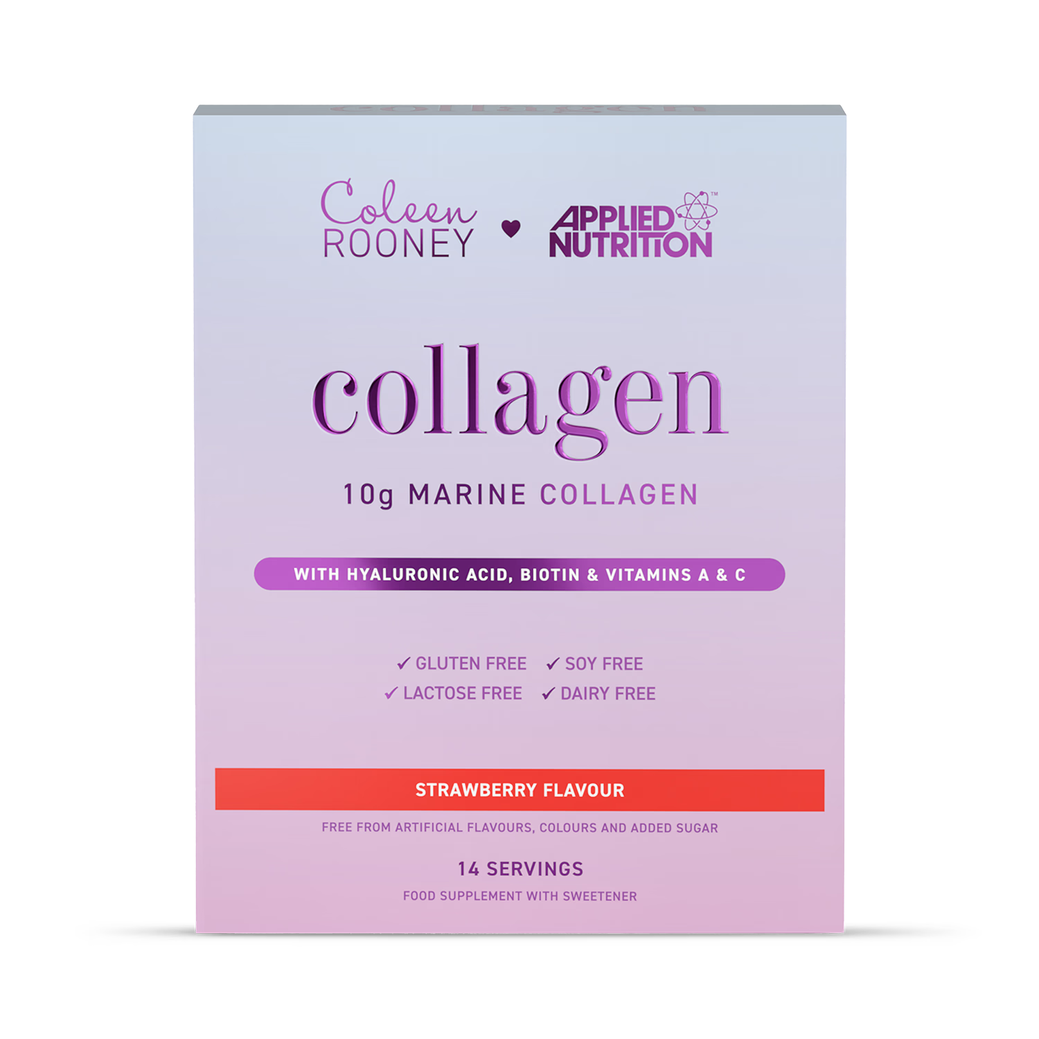 Applied Nutrition Coleen Rooney Marine Collagen 10,000mg Strawberry Flavour 14 x 12.5g Sachets