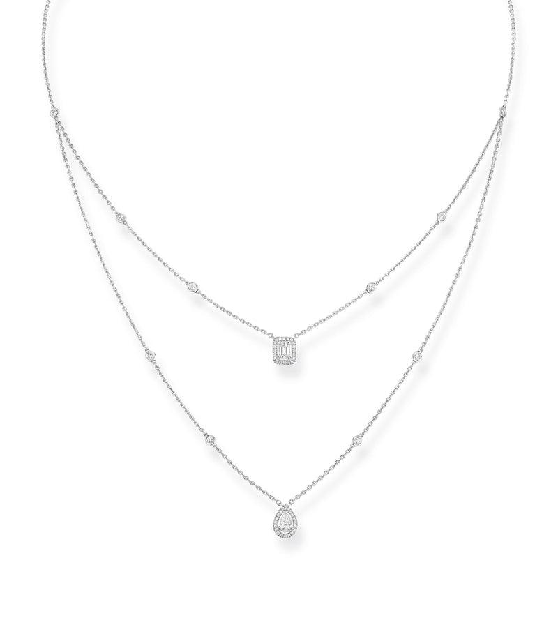 Messika My Twin diamond necklace 0.76ct white gold, UK version