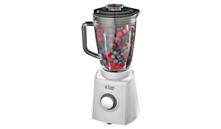 Russell Hobbs Go Create White 1.5L Glass Jug Blender 25970 GOODS Argos