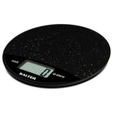 Salter round marble digital kitchen scale black, imported from the UK