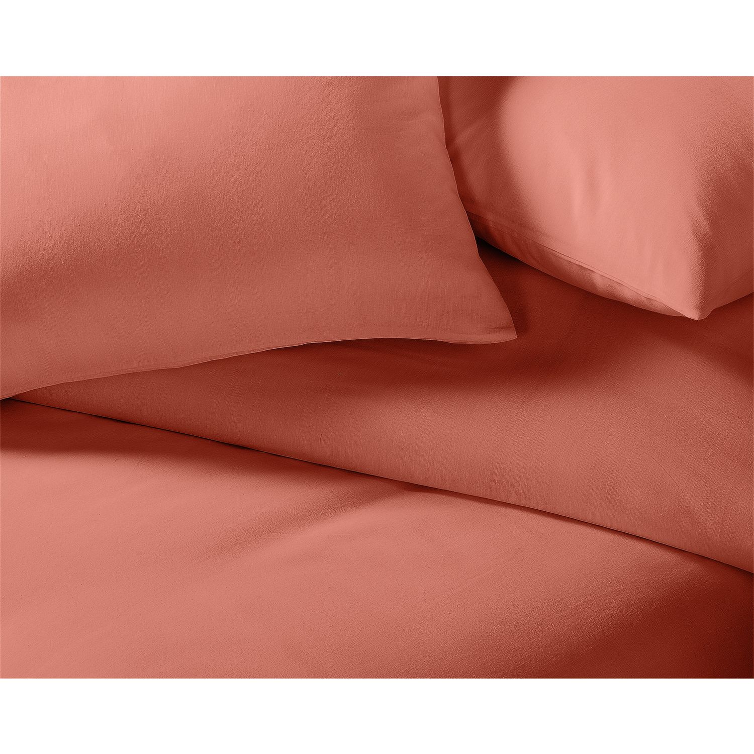 Habitat Polycotton Plain Rust Bedding Set - Double