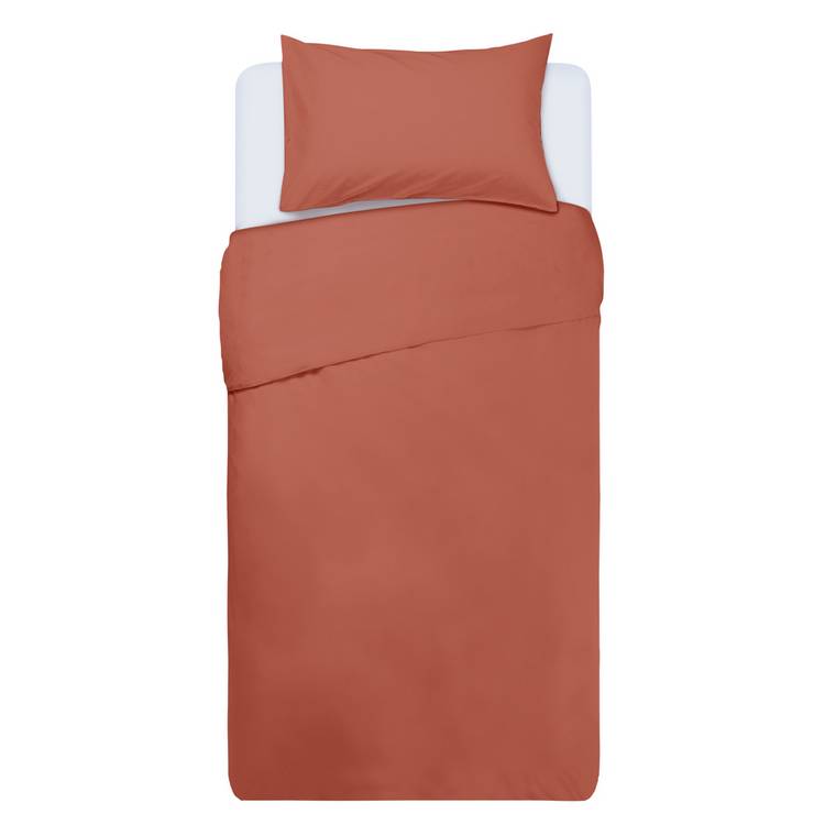 Habitat rust single bedding set - British product