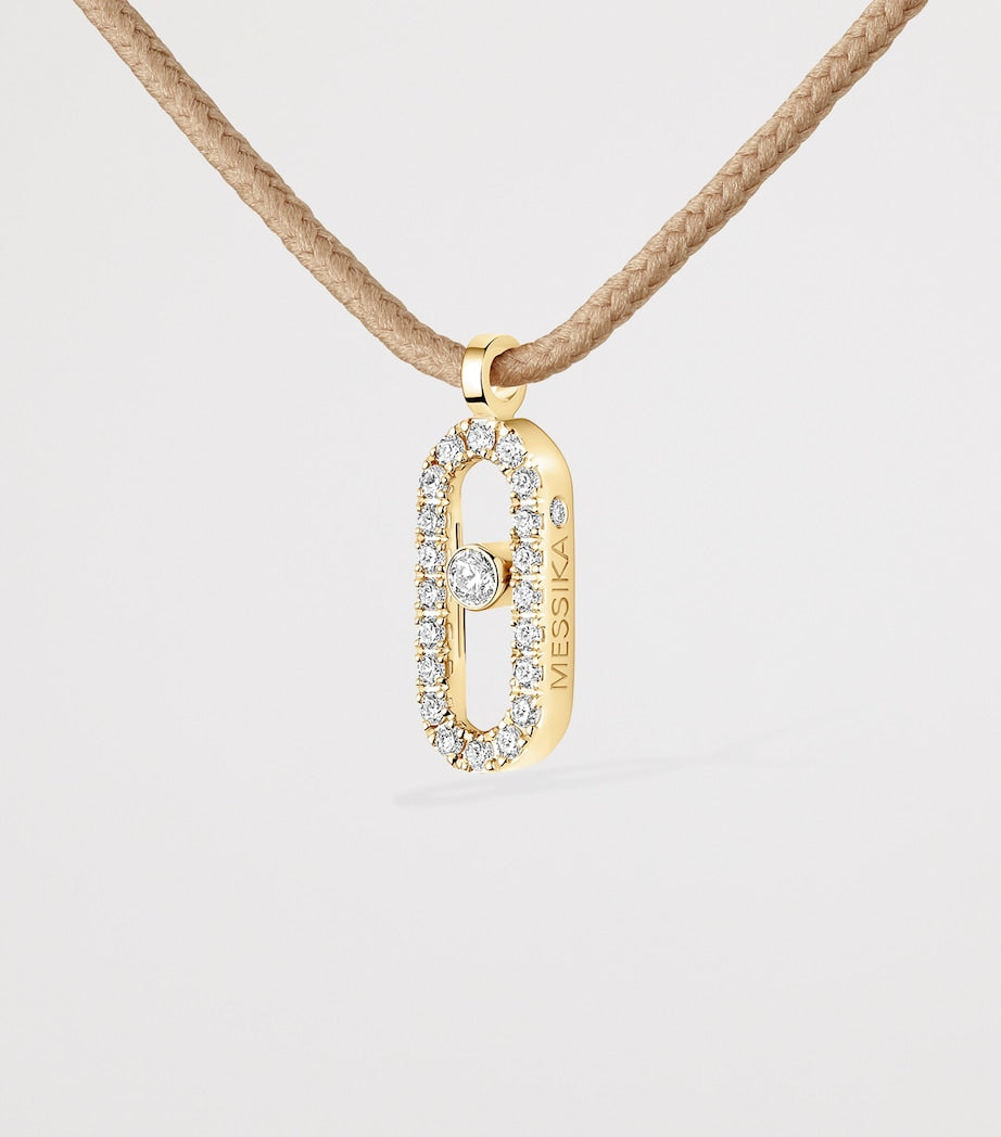 Messika gold diamond necklace 0.09ct, UK version