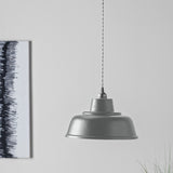 Argos Home grey metal lampshade 30cm, UK version