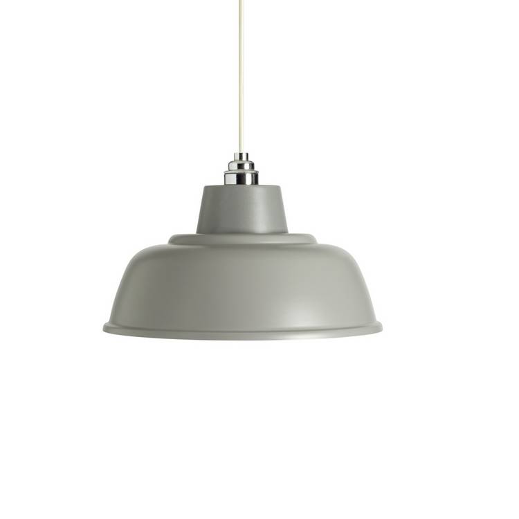 Argos Home grey metal lampshade 30cm, UK version