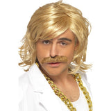 Smiffys game show host kit with blonde wig and tash - British product