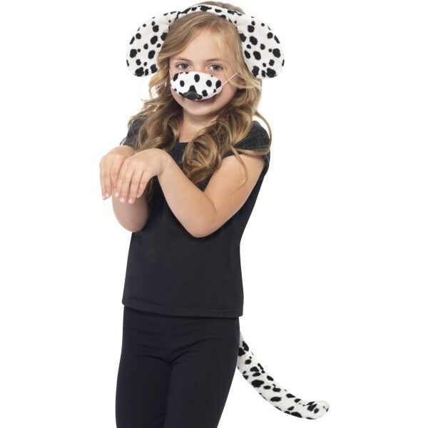 Smiffys Dalmatian costume kit with ears tail nose, imported from the UK