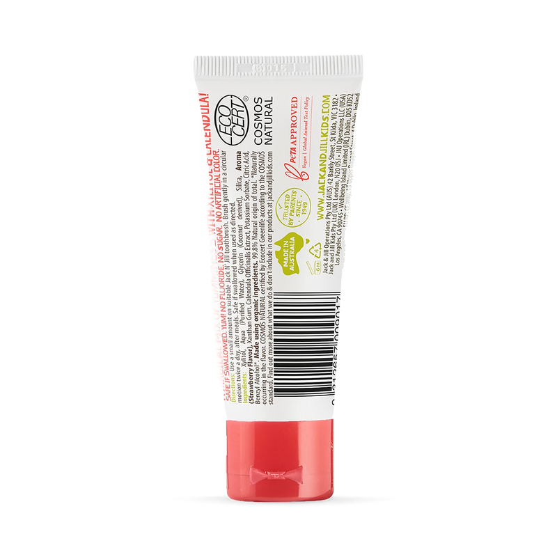 Jack N' Jill baby toothpaste strawberry 50g, UK version