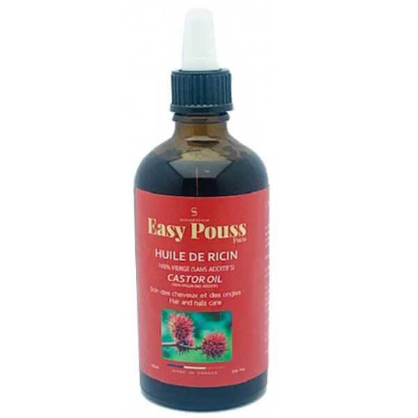 Easy Pouss virgin castor oil hair treatment, imported from the UK