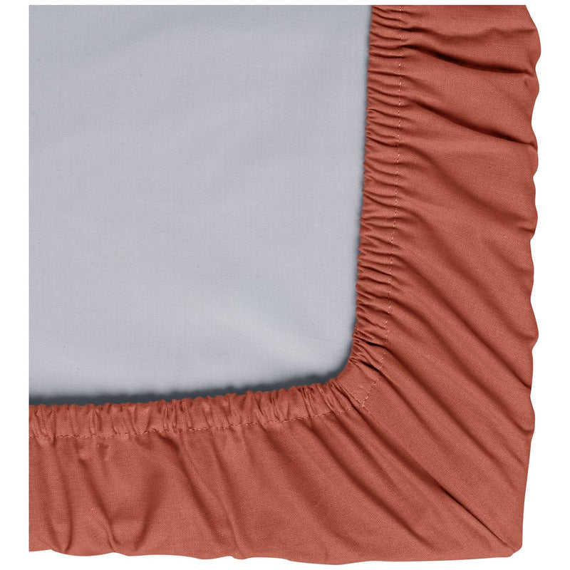 Habitat Plain Rust Fitted Sheet - Double