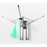 Brabantia wall mounted clothes airer metallic grey 24m, imported from the UK