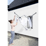Brabantia wall mounted clothes airer metallic grey 24m, imported from the UK
