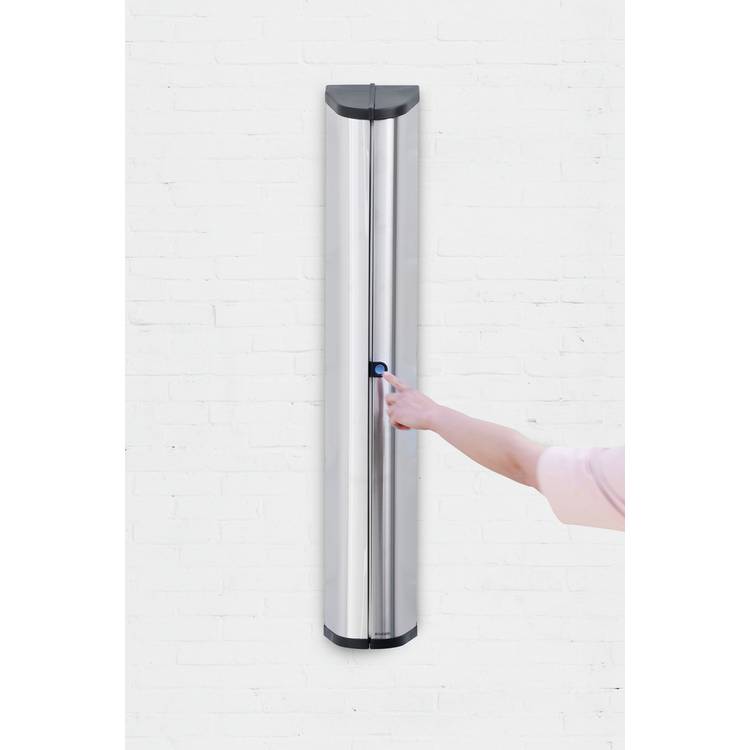 Brabantia wall mounted clothes airer metallic grey 24m, imported from the UK