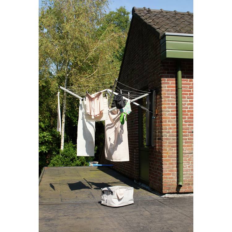 Brabantia wall mounted clothes airer metallic grey 24m, imported from the UK