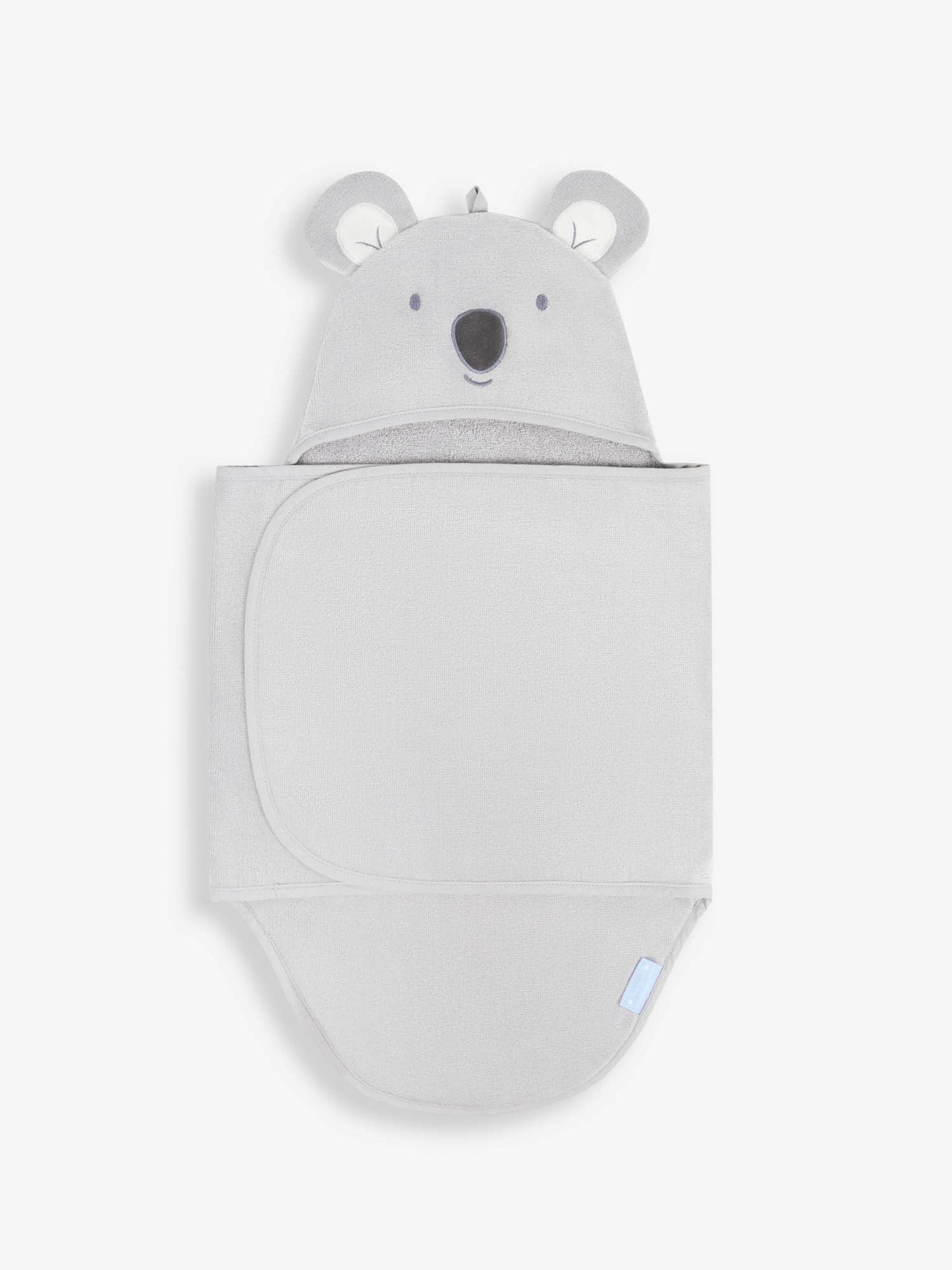 JoJo Maman Bébé Koala baby cuddler towel 60x105cm, imported from the UK