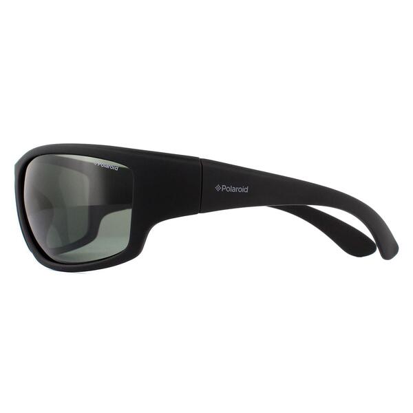 Polaroid PLD 7005/S black polarized men's wrap sunglasses - British product