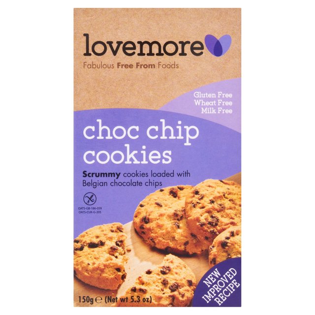 Lovemore Free From Chocolate Chip Cookies   150g