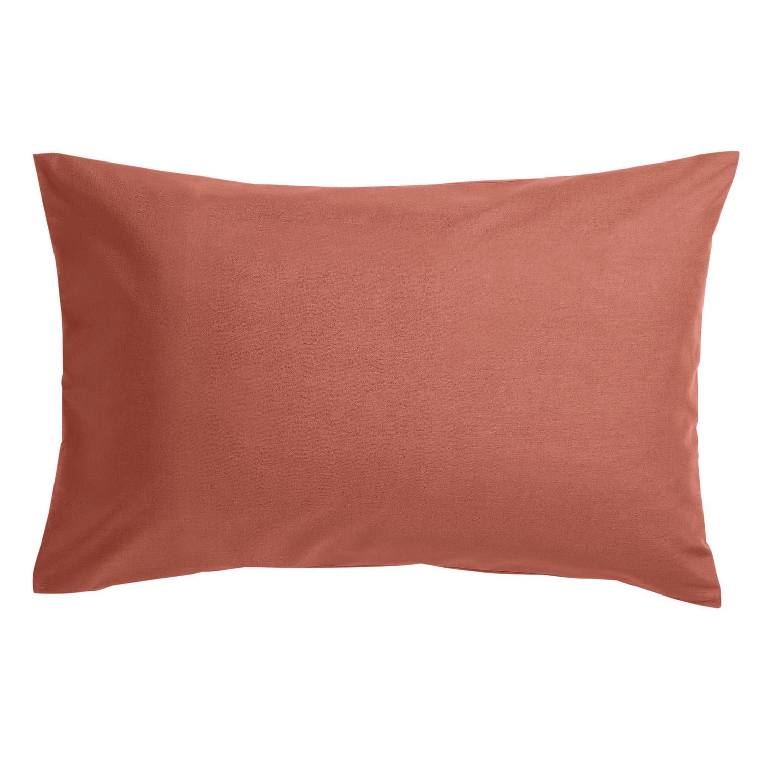 Habitat Polycotton Standard Pillowcase Pair - Rust
