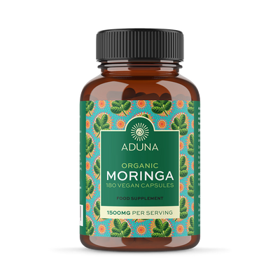 Holland & Barrett Aduna Vegan Moringa Leaf Capsules 180 Count Organic Dietary Supplement- Buy online at McGrocer