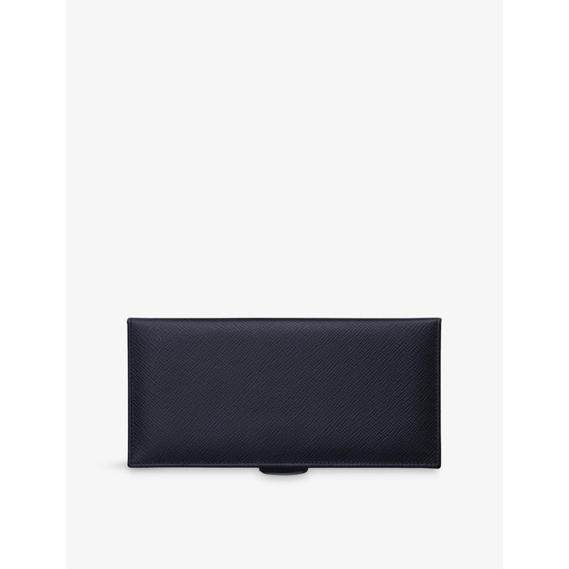 Smythson leather cufflinks box Panama 20cm, UK version