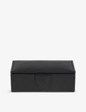 Smythson Panama leather cufflink box 11cm - British product