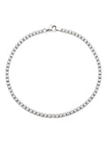 Sterling silver cubic zirconia tennis bracelet 18cm (British brand)