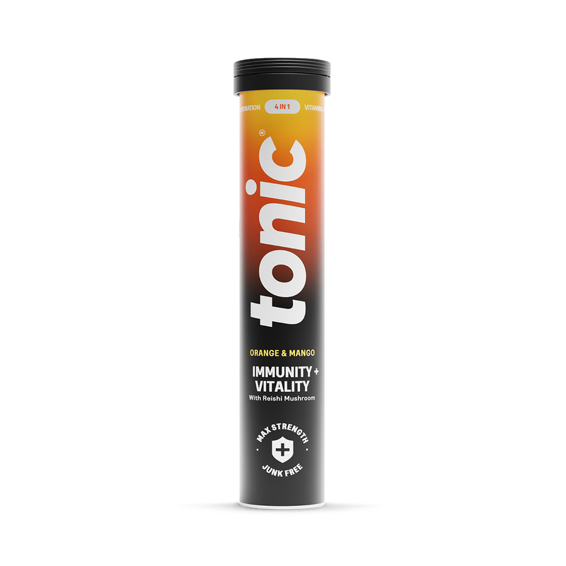 Tonic orange mango effervescent tablets 20, imported from the UK
