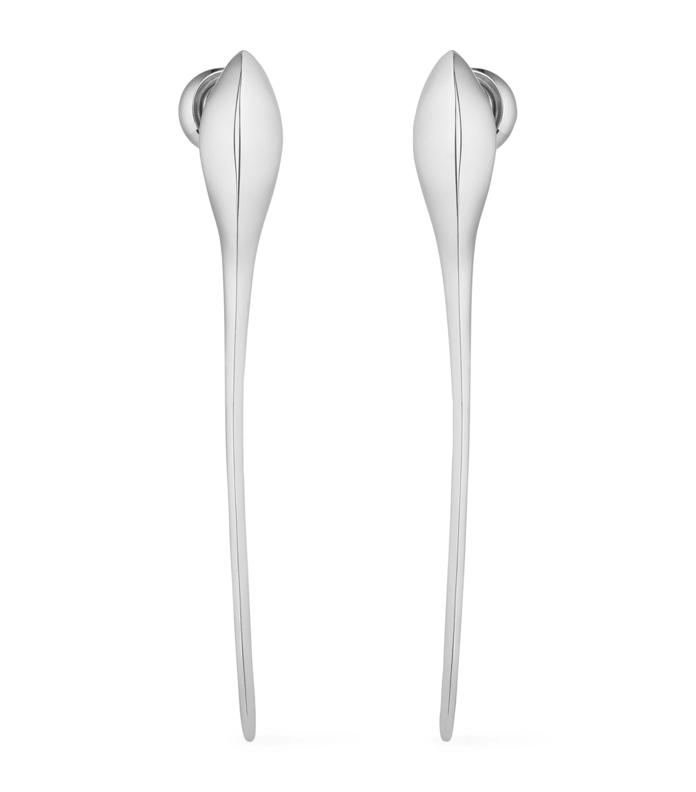 Givenchy Spike Earrings silver tone drop design, UK version