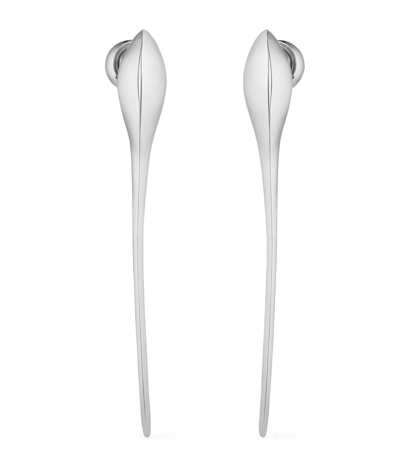Givenchy Spike Earrings silver tone drop design, UK version