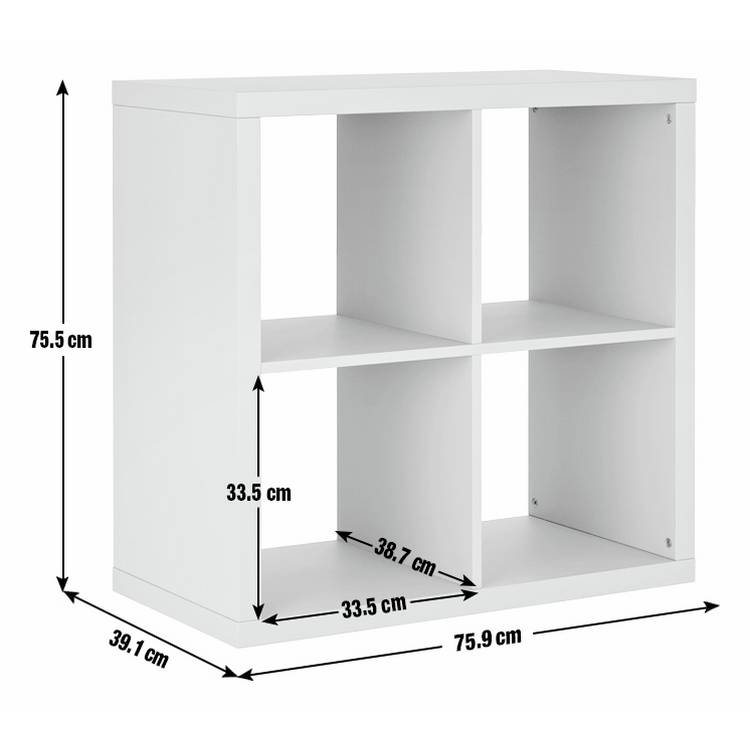 Habitat grey wood effect 4 cube storage unit - British product