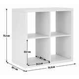 Habitat grey wood effect 4 cube storage unit - British product