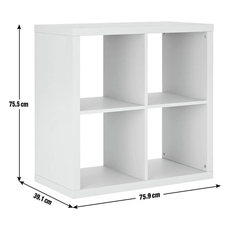 Habitat grey wood effect 4 cube storage unit - British product