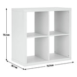 Habitat grey wood effect 4 cube storage unit - British product