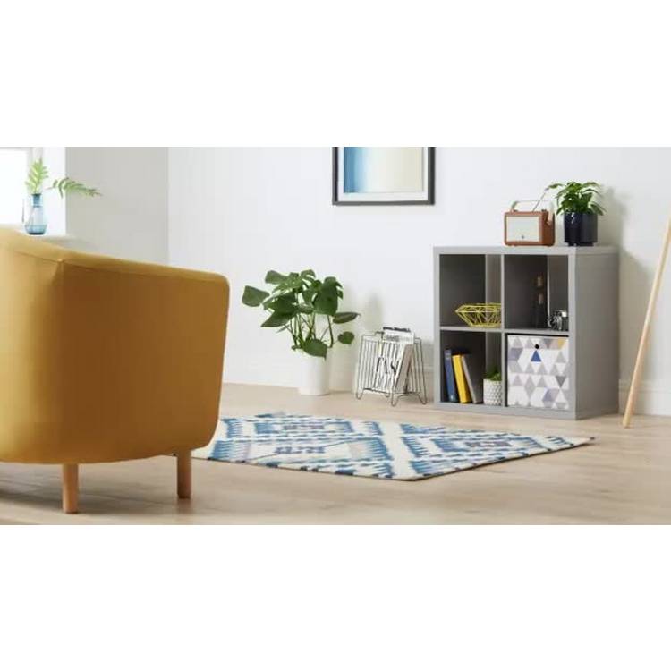 Habitat grey wood effect 4 cube storage unit - British product