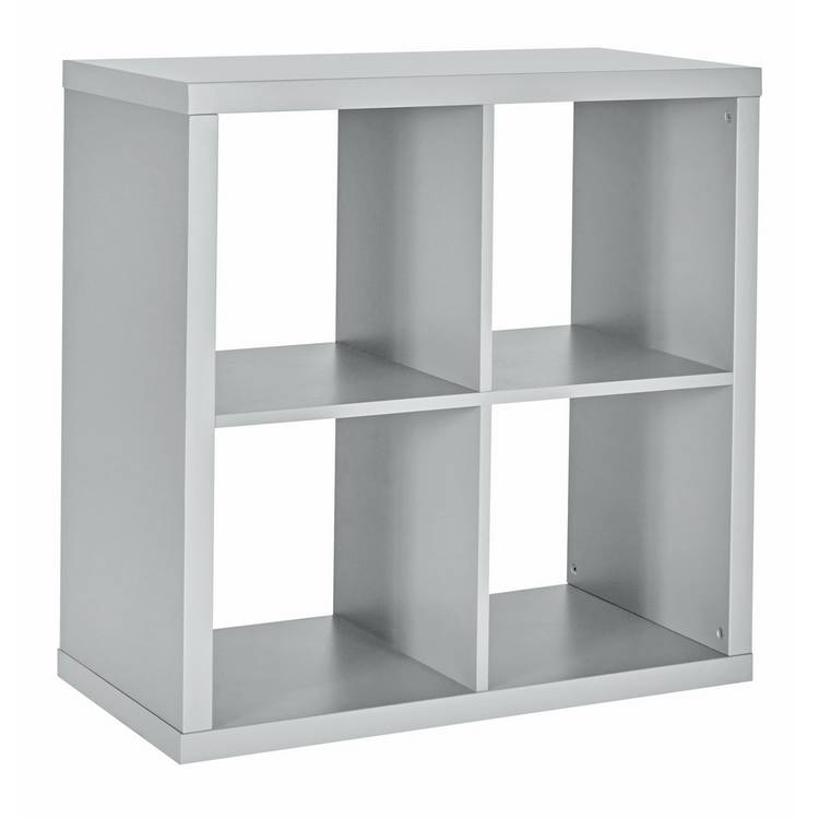 Habitat grey wood effect 4 cube storage unit - British product