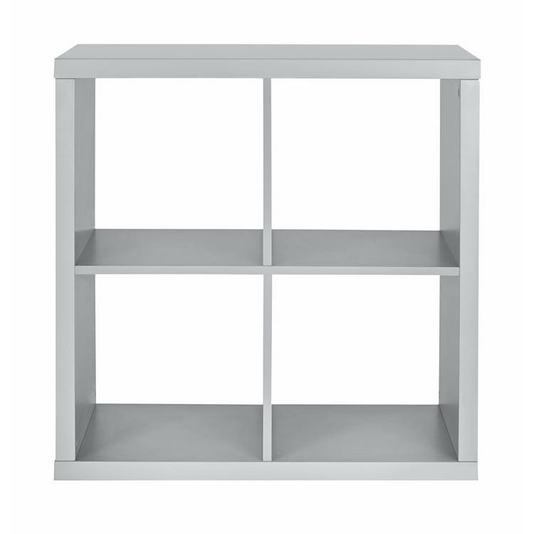 Habitat grey wood effect 4 cube storage unit - British product