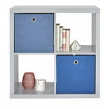 Habitat grey wood effect 4 cube storage unit - British product