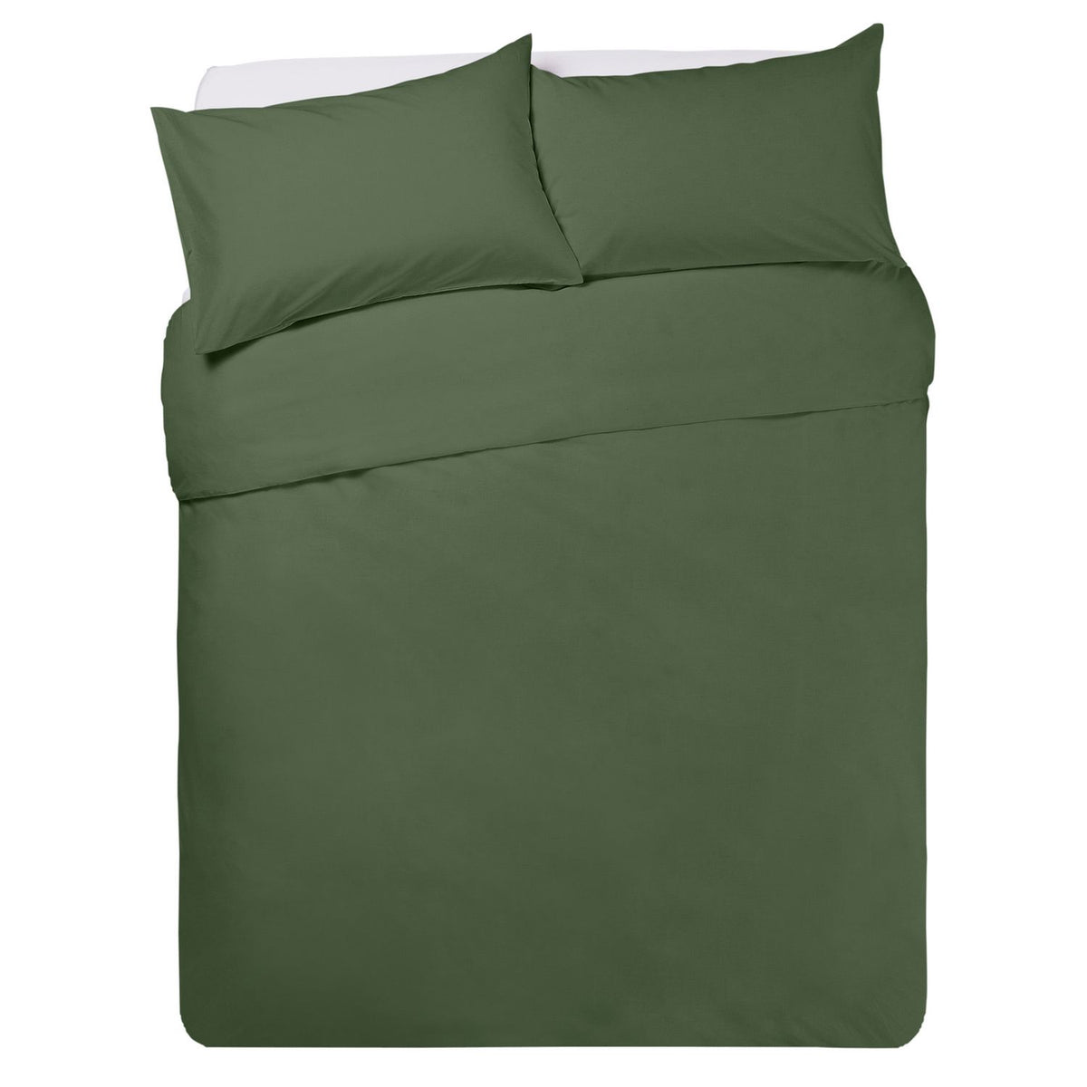 Habitat Polycotton Plain Khaki Bedding Set - Double